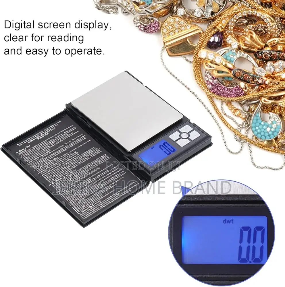 70.55 Oz Gram Scale Abs Stainless Steel Jewelry Weighing Kitchen Scale