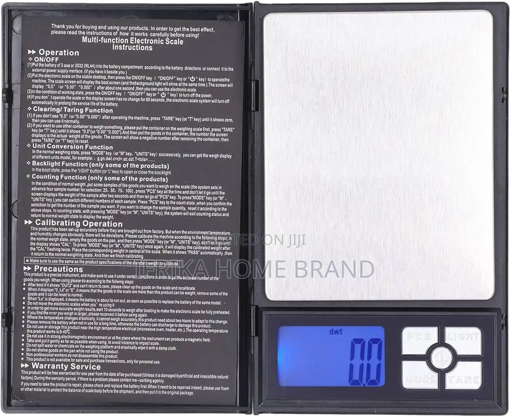 70.55 Oz Gram Scale Abs Stainless Steel Jewelry Weighing Kitchen Scale