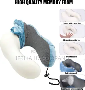 Travel Pillow 100% Pure Memory Foam Neck Pillow, Head Support Soft