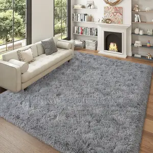 Super Fluffy Bedroom Rug, 4x6 Feet, Modern Long Pile Area Rugs
