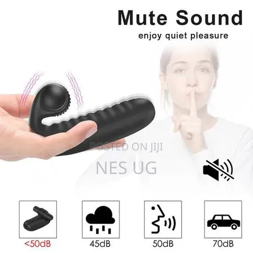 Fingering Vibrator G-Spot Clit Massager Stimulator - Black