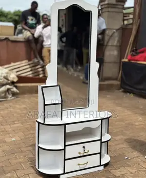 Modern White Black Vanity Dressing Table