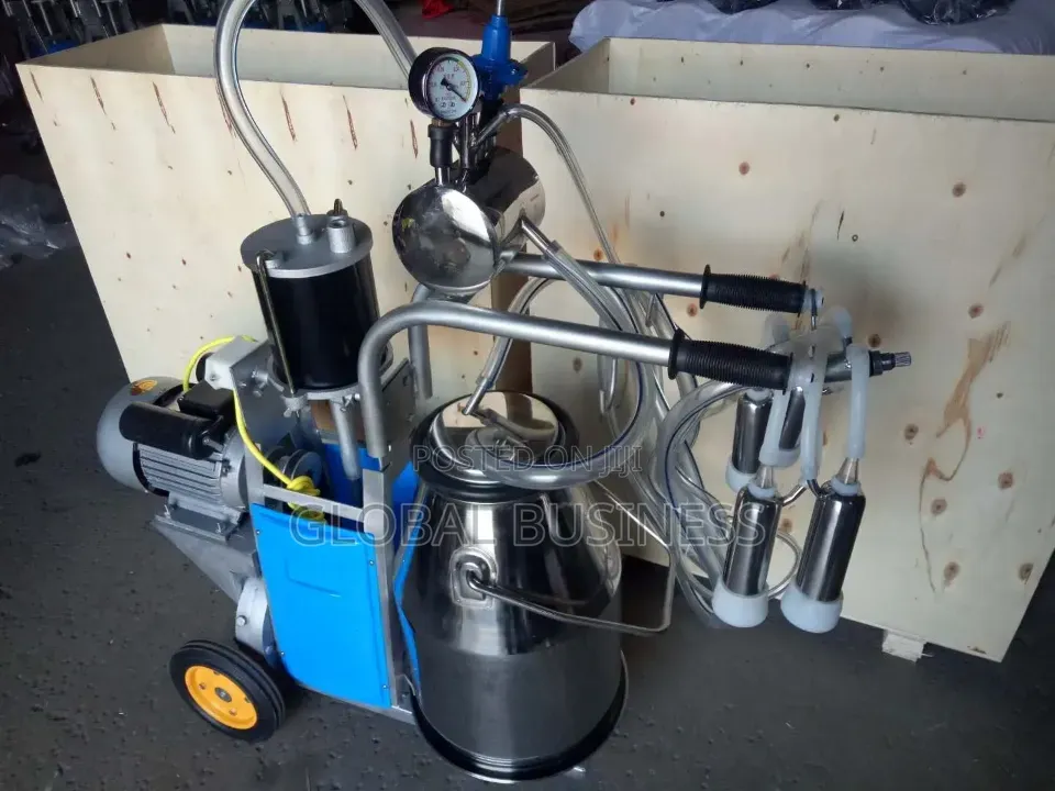 Electric Cow Milking Machine 25l Single Bucket