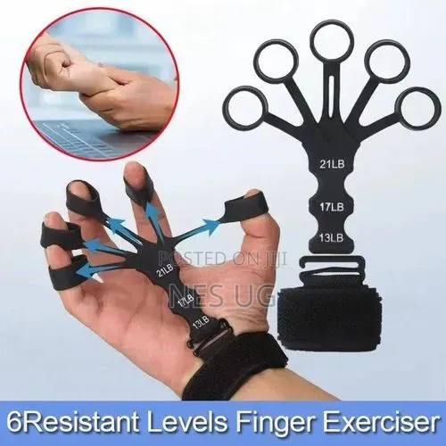 Adjustable Anti-slip Finger Trainer - Black