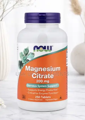 Now Magnesium Citrate 200mg 250 Tablets