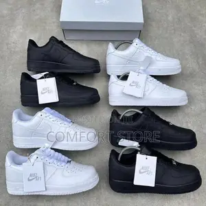 Original Air Force Sneakers in Black and White Color