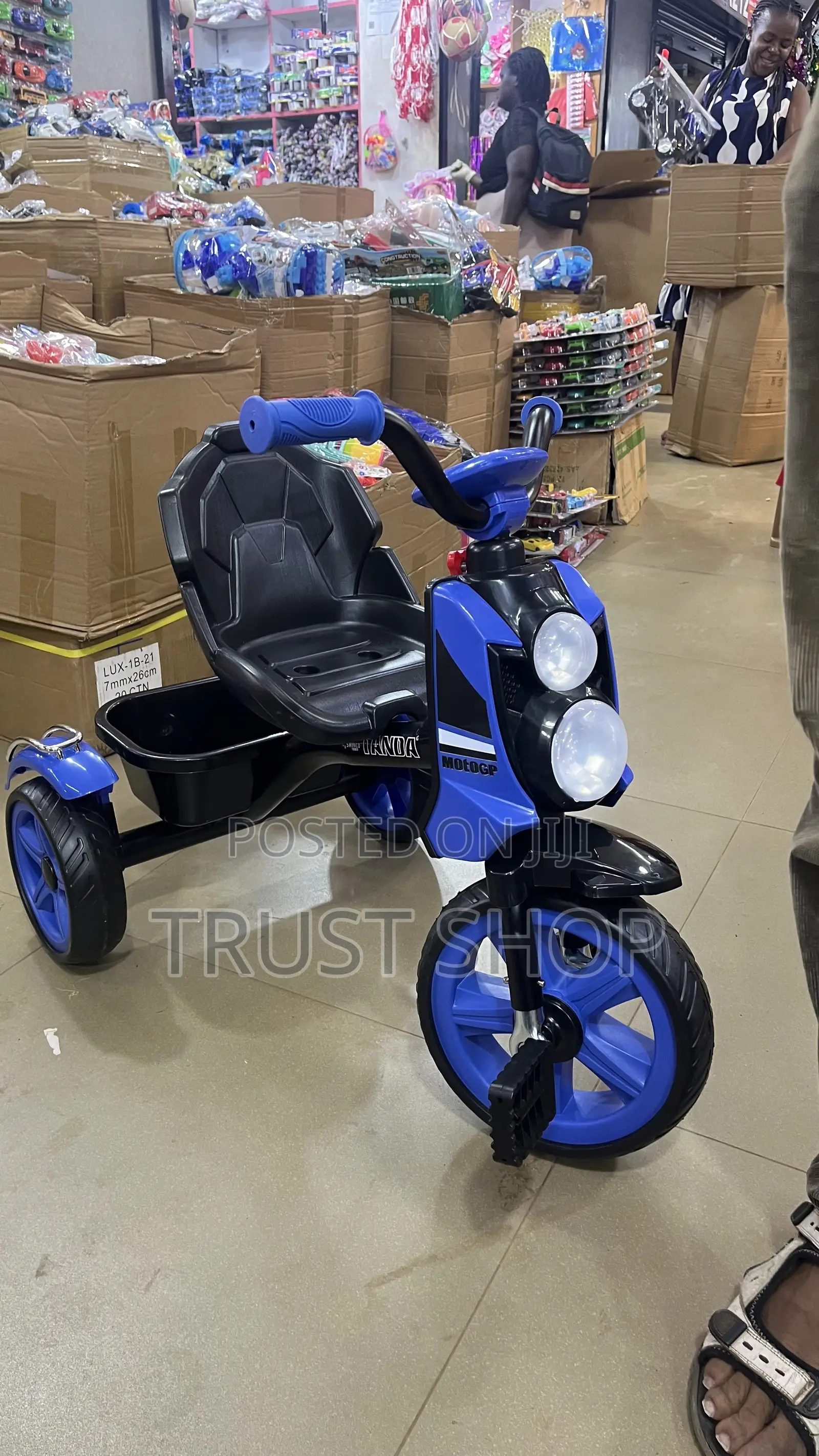 Blue Musical Tricycle