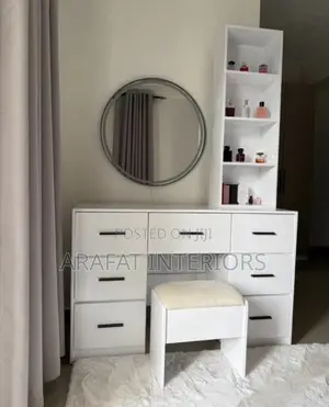 Luxury White Vanity Dressing Table Set