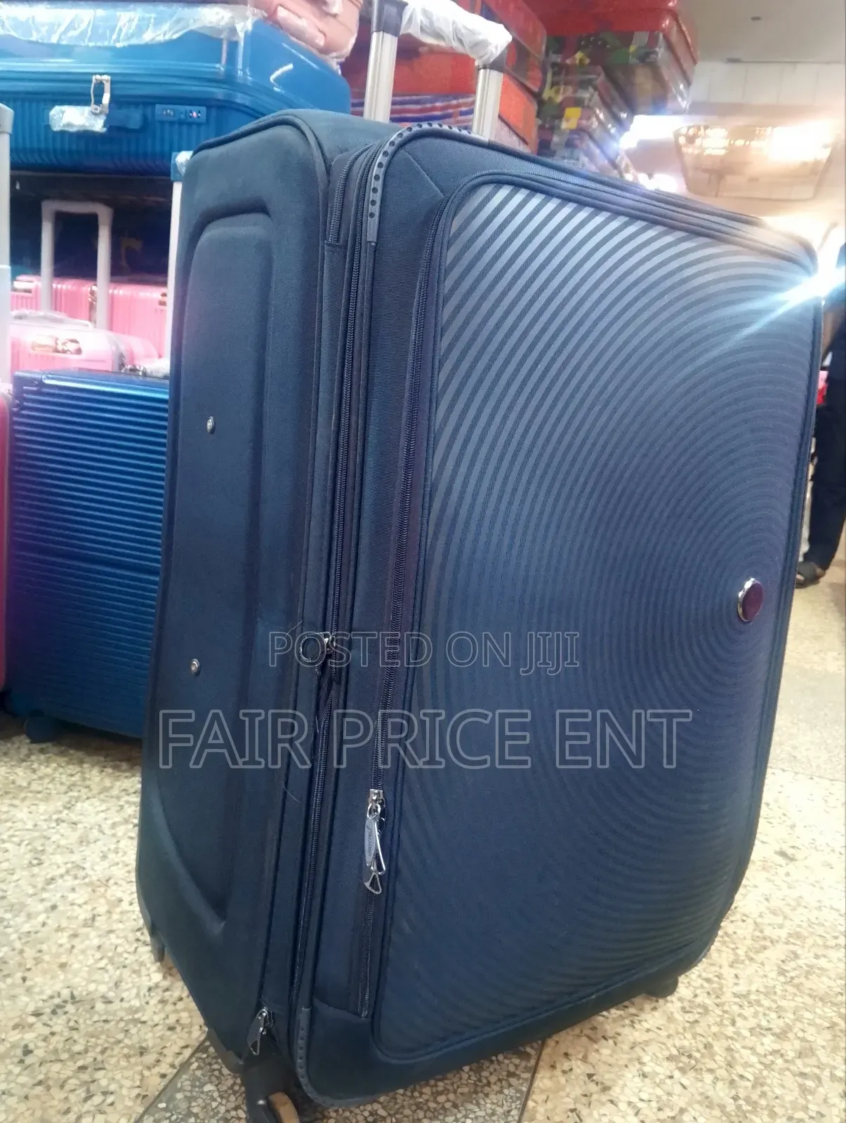 Executive Original Cloth Suitcase. Good Partner. Extra Large.(Blue)