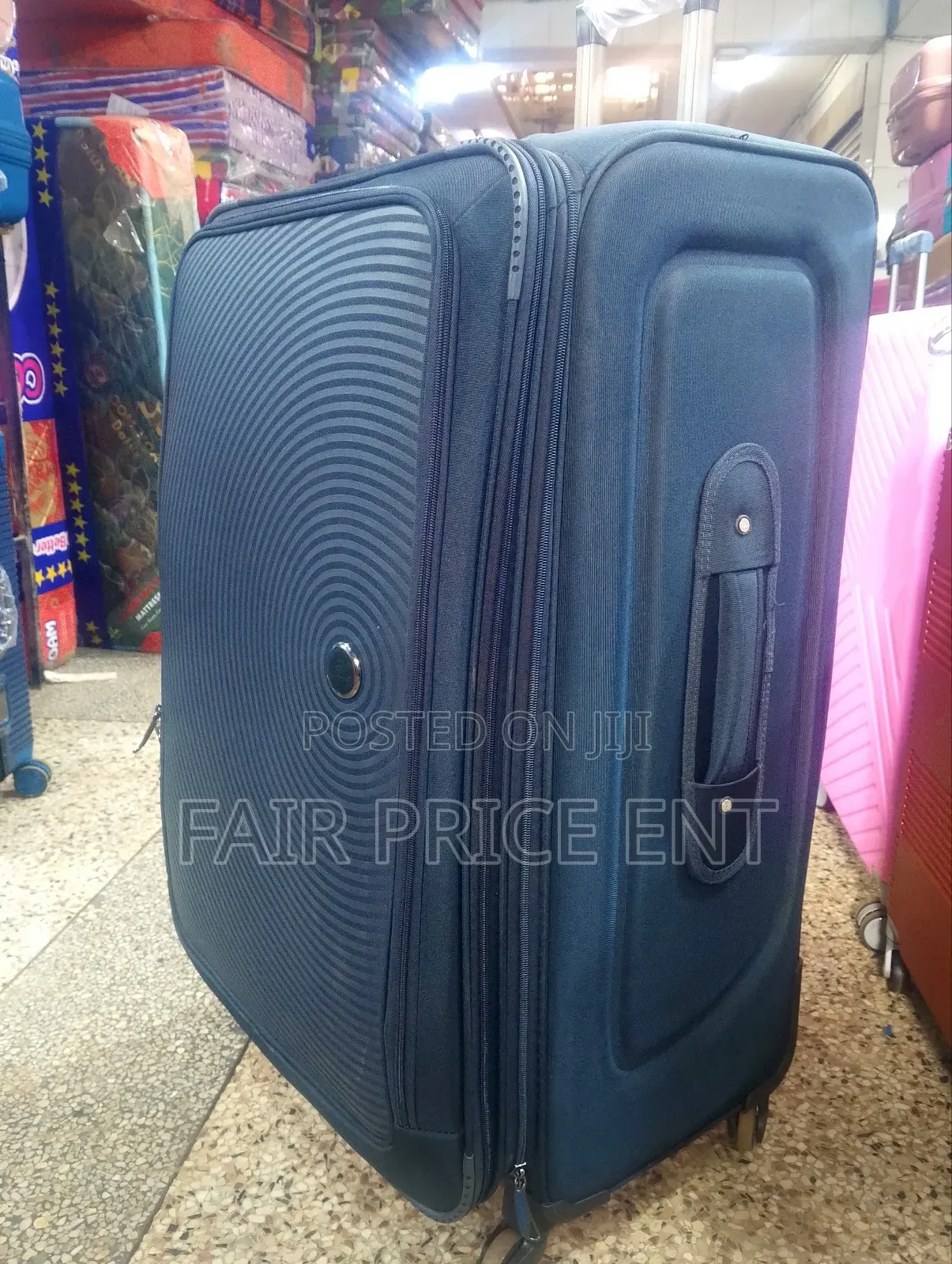 Executive Original Cloth Suitcase. Good Partner. Extra Large.(Blue)