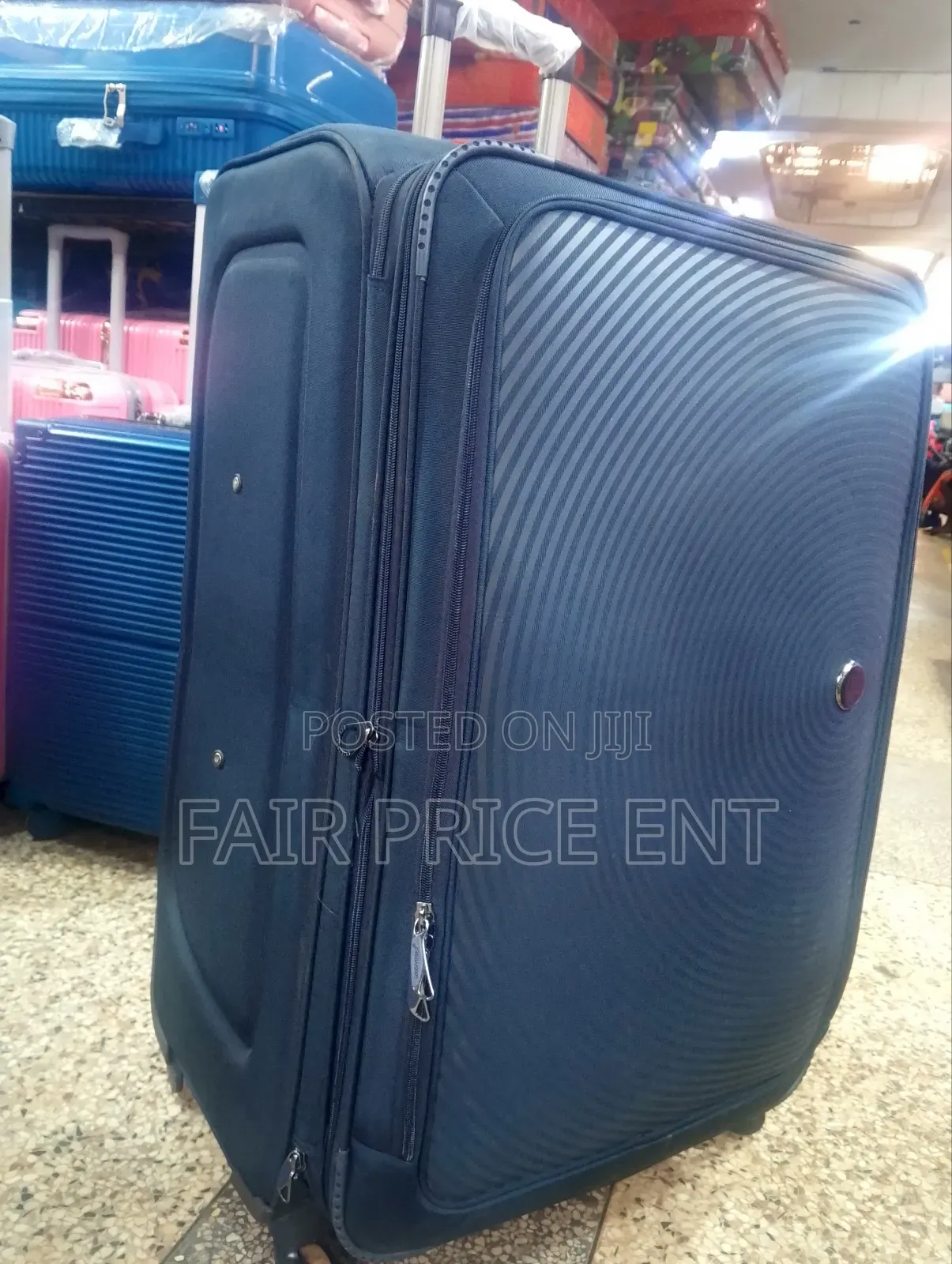 Executive Original Cloth Suitcase. Good Partner. Extra Large.(Blue)