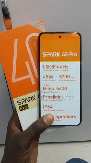 New Tecno Spark 40 Pro 256 GB Black