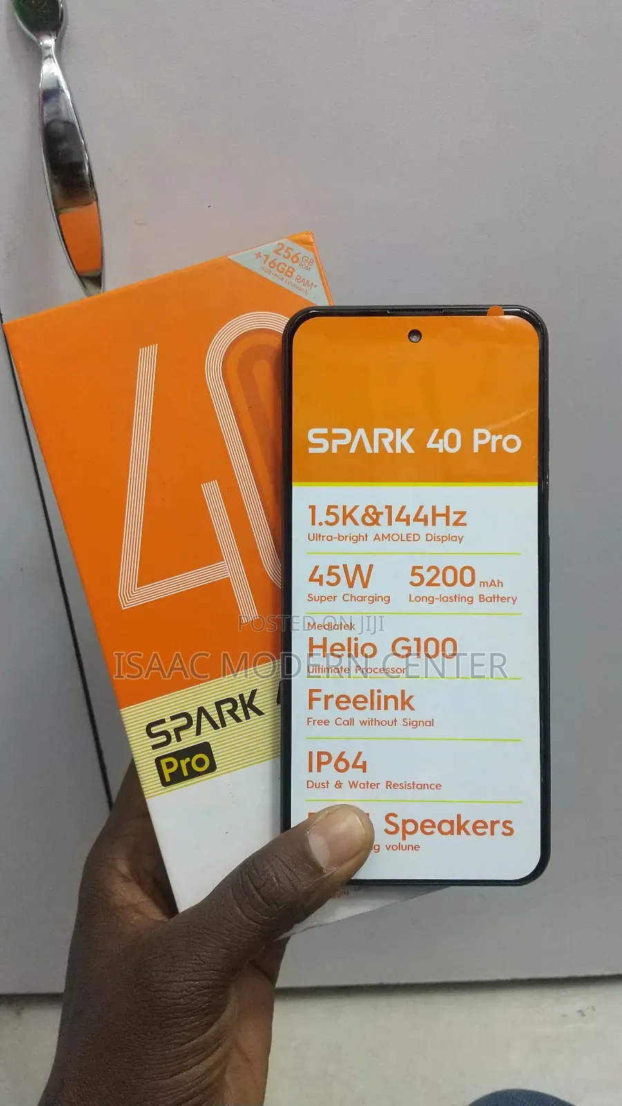 New Tecno Spark 40 Pro 256 GB Black