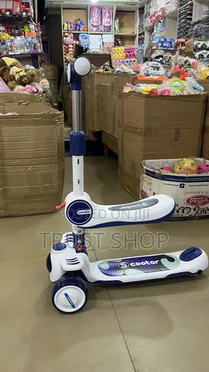 White Kids Scooter With Seat