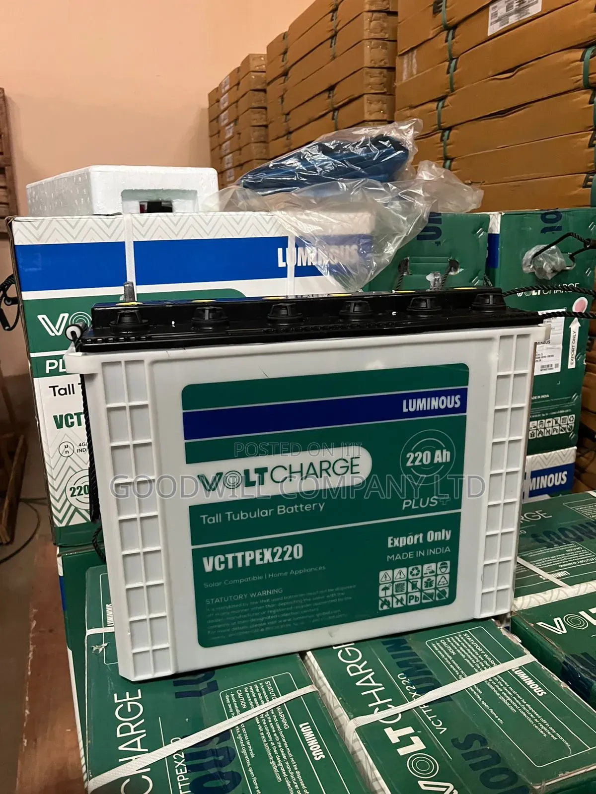 200ah Solar / Backup Luminous Tubular Battery (220ah 12v)
