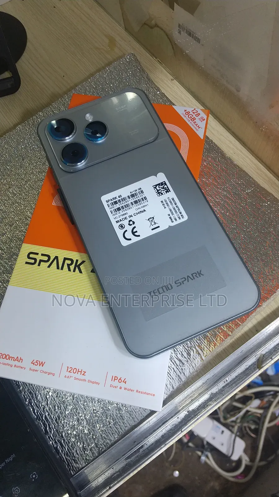 New Tecno Spark 40 256 GB Gray