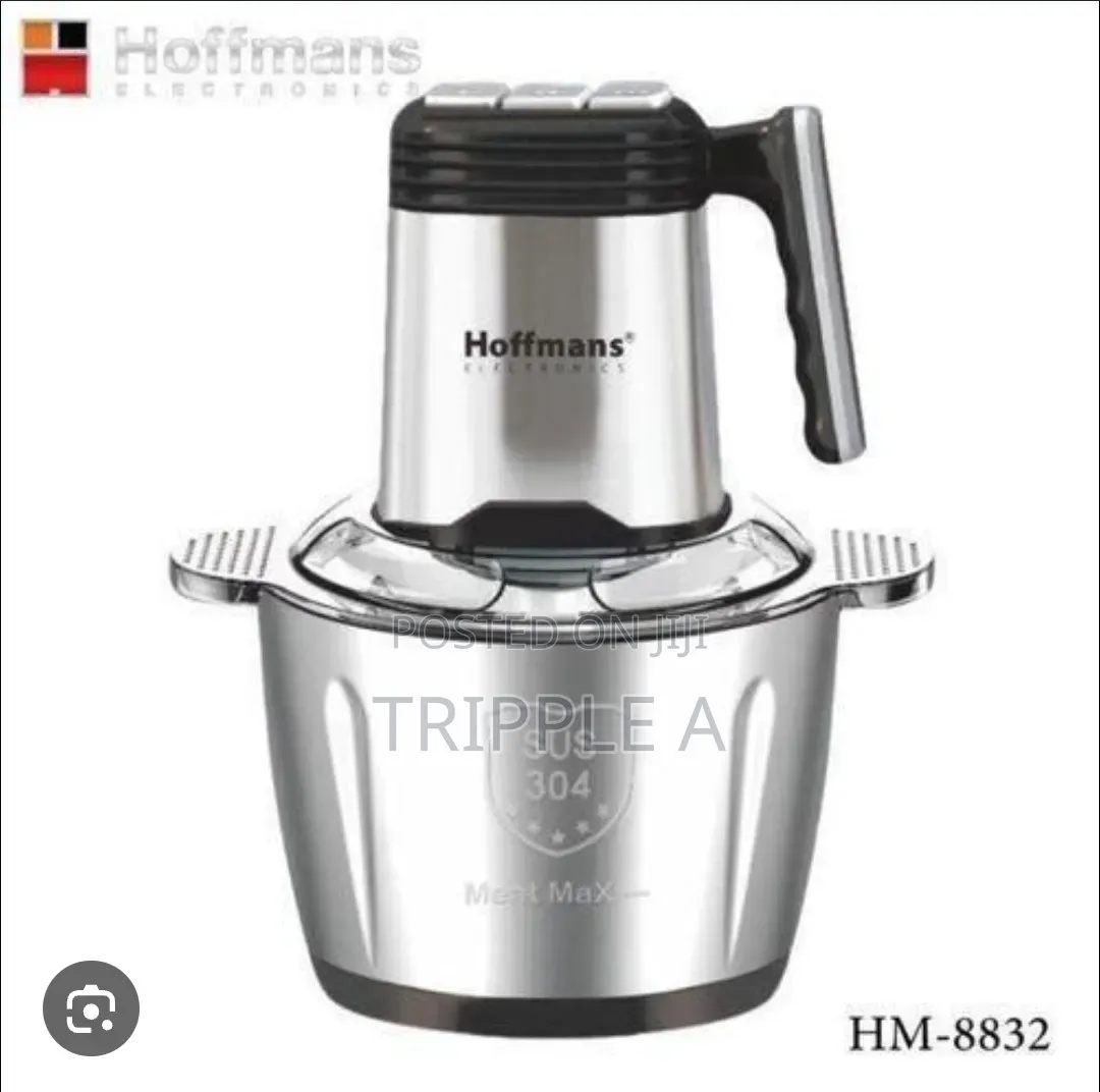 Hoffmans Food Chopper With Stainless Steel Jar