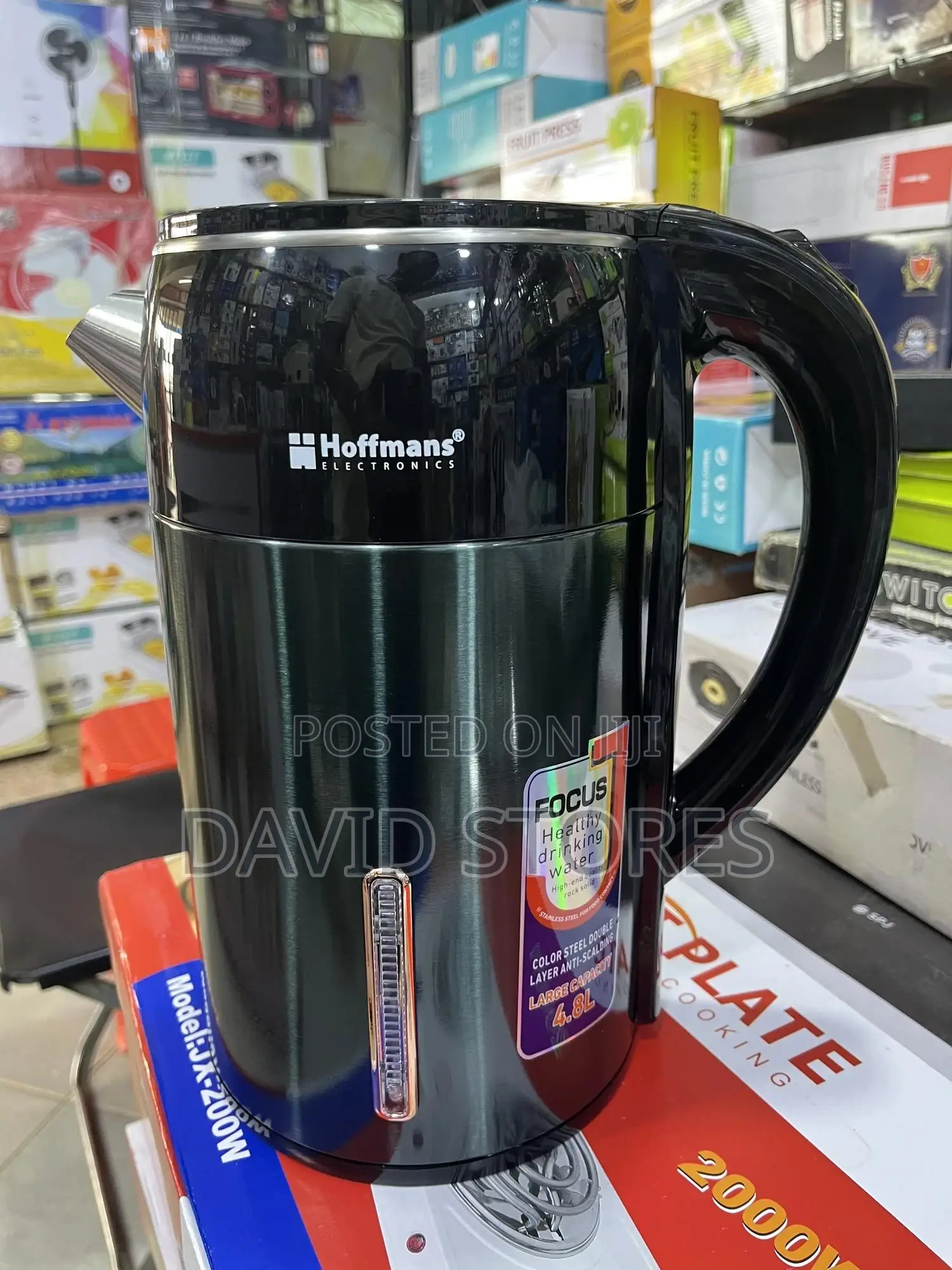 Hoffmans 4.8l Electric Kettle – Fast Boiling, Large Capacity Safe