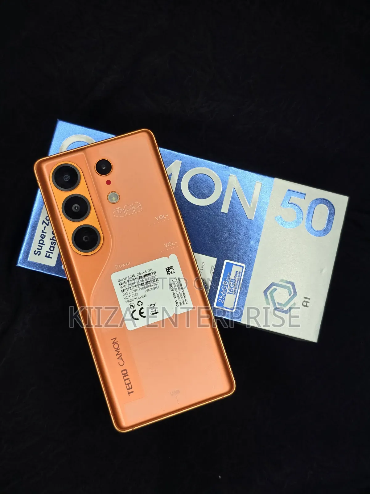 New Tecno Camon 50 256 GB Orange
