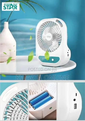 Winning Star Mini Rechargeable Portable Table Ventiladores Fan St-4052