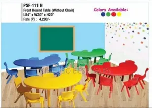 Moon-Shaped Nursery School Tables
