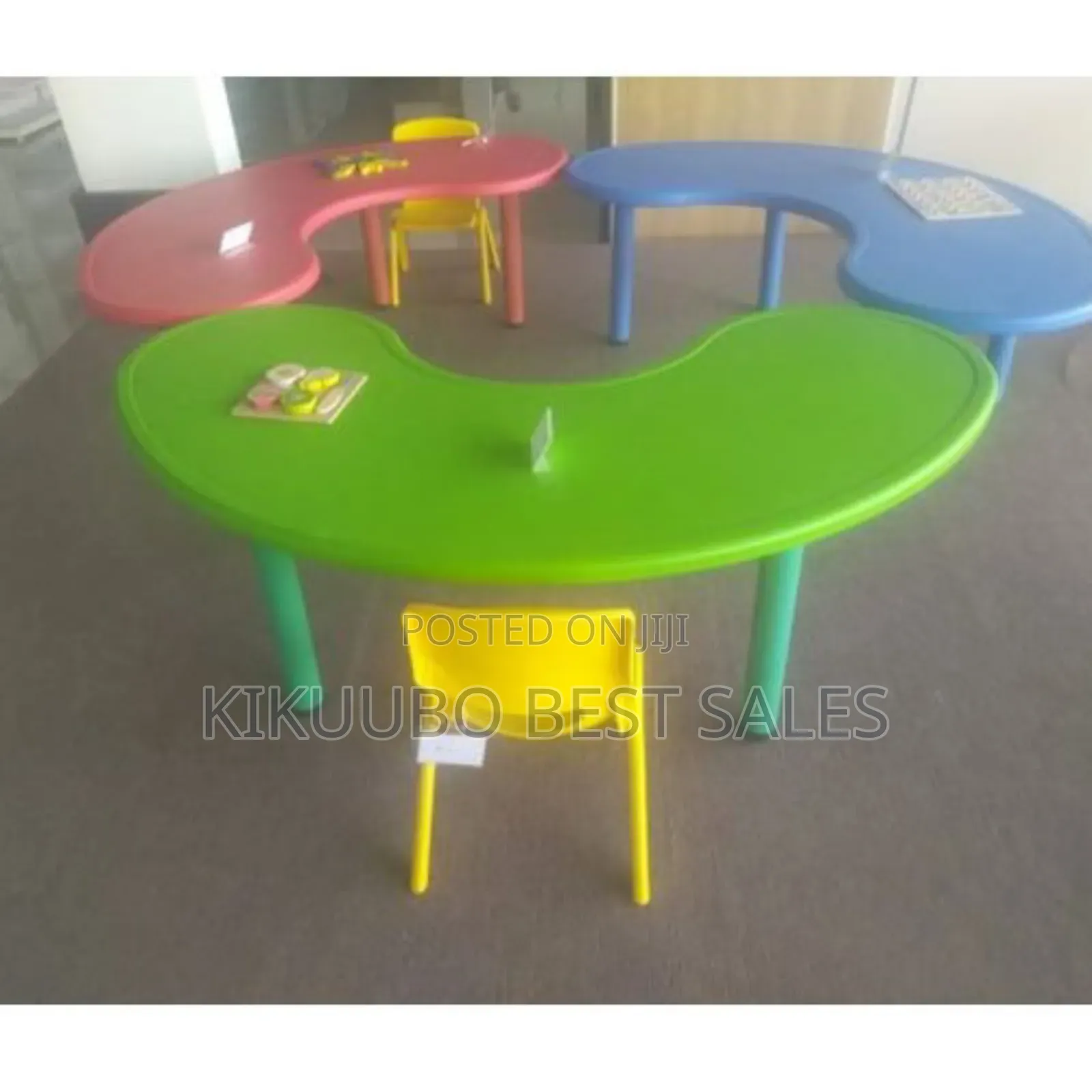 Moon-Shaped Nursery School Tables