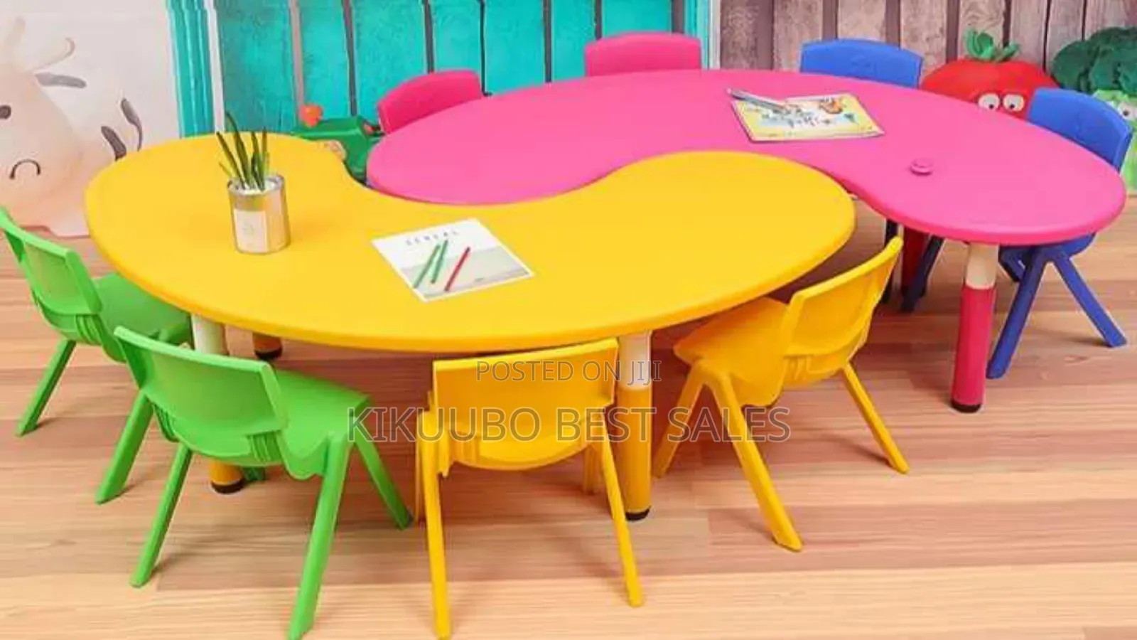 Moon-Shaped Nursery School Tables