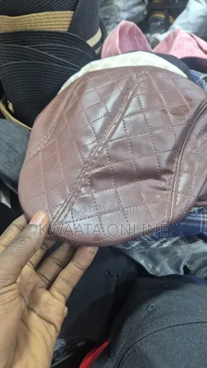 Soft Faux Leather Cabbie Newsboy Country Golf Check Quilt Flat Cap