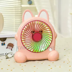 Usb Small Portable Table Fan Cute Cat Ear Abs Two Levels
