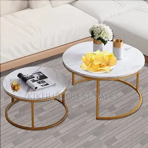 Luxury 2pc Modern Nesting Coffee/ Center Tables