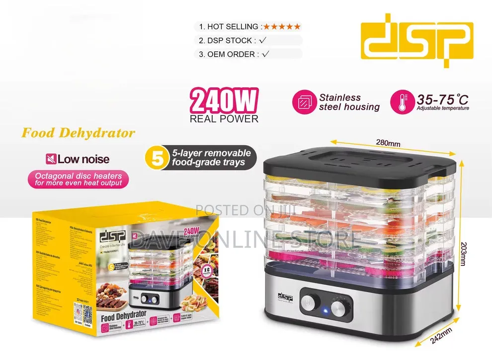 DSP 5 Tray Food Dehydrator