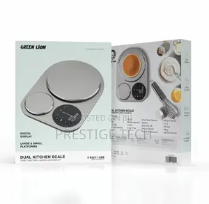 Green Lion Dual Kitchen Scale, Digital LCD Display, Dual Platform, 5kg