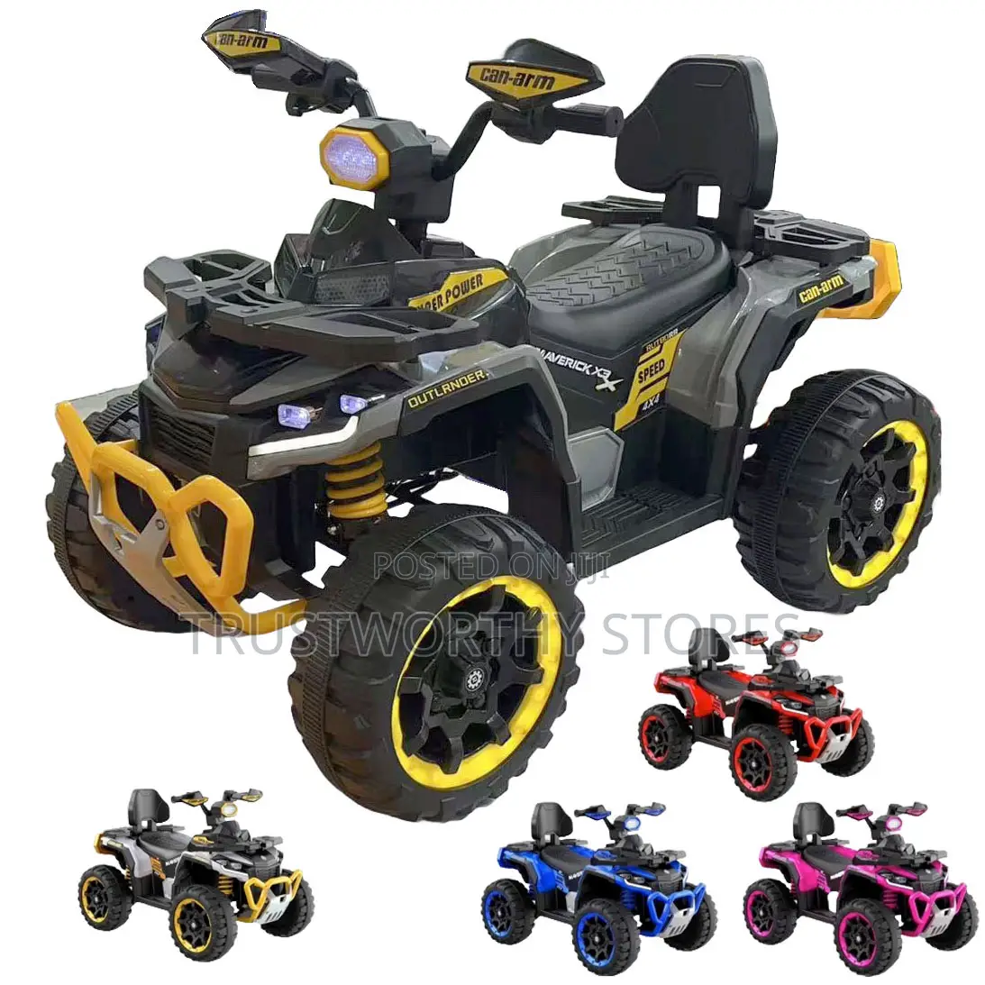 Rechargeable, Battery-Operated Atv Ride-on Toy for Children 2-10years