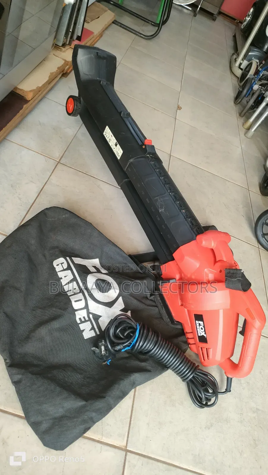 Uk Used Fox Garden Blower and Vacuum, Featuring a 3000w Motor.
