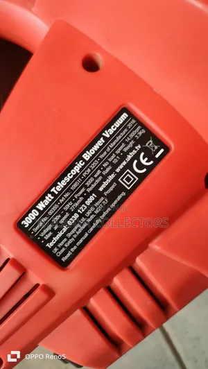 Uk Used Fox Garden Blower and Vacuum, Featuring a 3000w Motor.