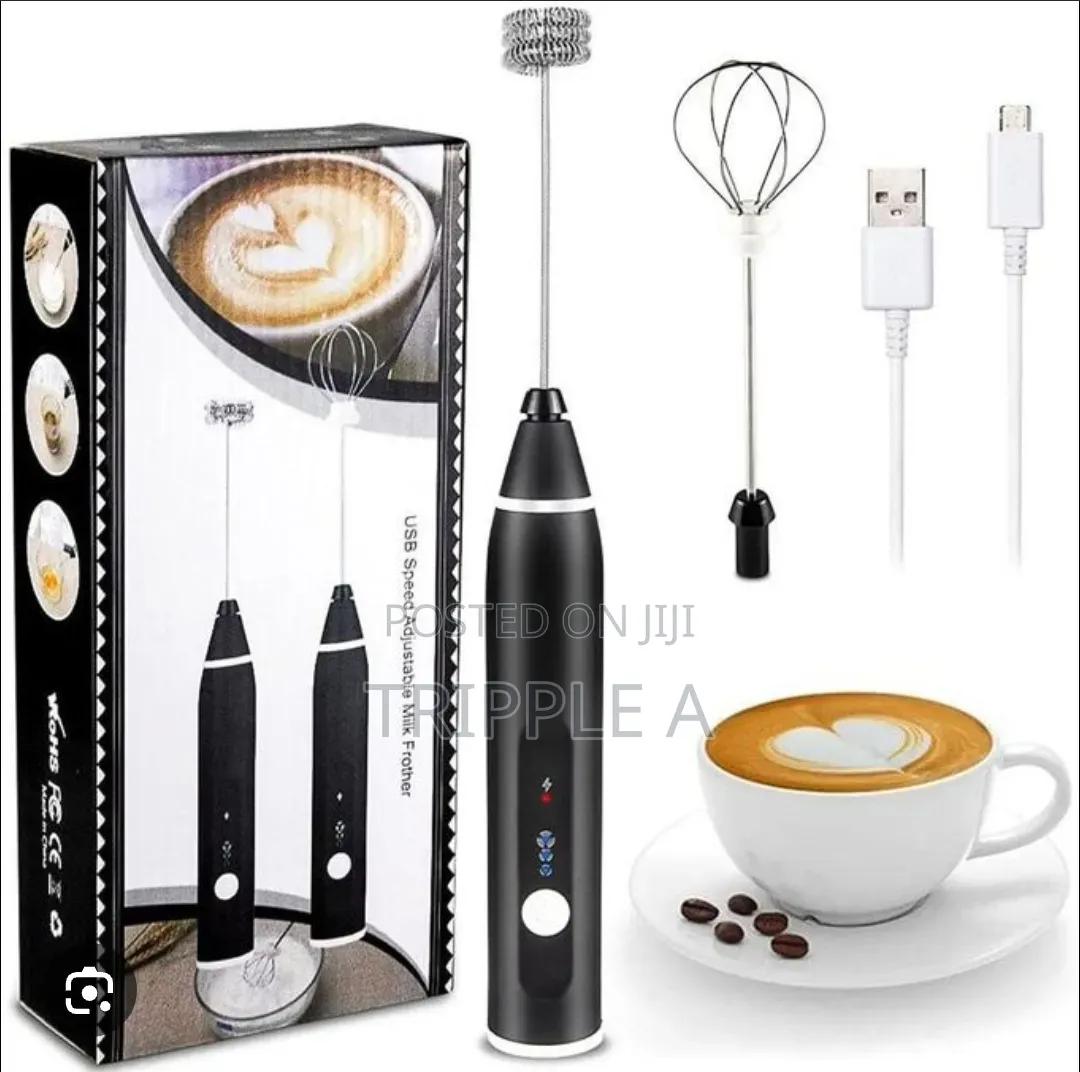 2 in 1 Rechargeable Milk Frother and Egg Beater