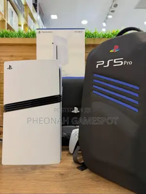 Playstation 5 Pro Full Package. Disc Drive, Back Pack Bag and 2 Pads