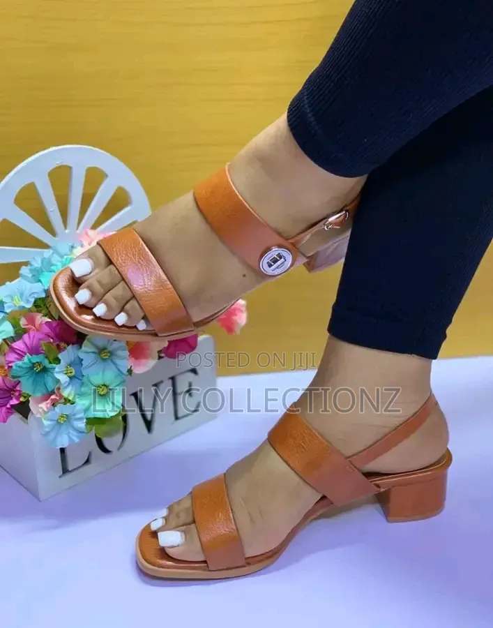 Chunky Strap Heels