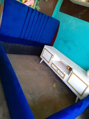 New 5 by 6 Bed, Velvet Blue