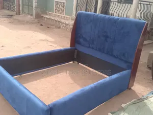 New 5 by 6 Bed, Velvet Blue