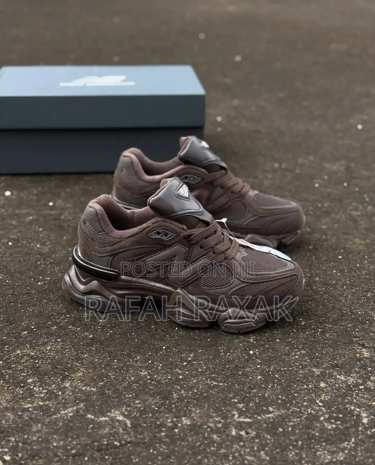Brown New Balance 9070 Unisex Trainers