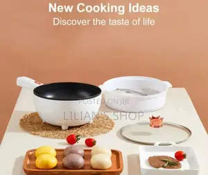 4l Multifunctional Electric Wok 2-in-1 Non-stick Electric Frying Pan