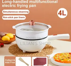4l Multifunctional Electric Wok 2-in-1 Non-stick Electric Frying Pan