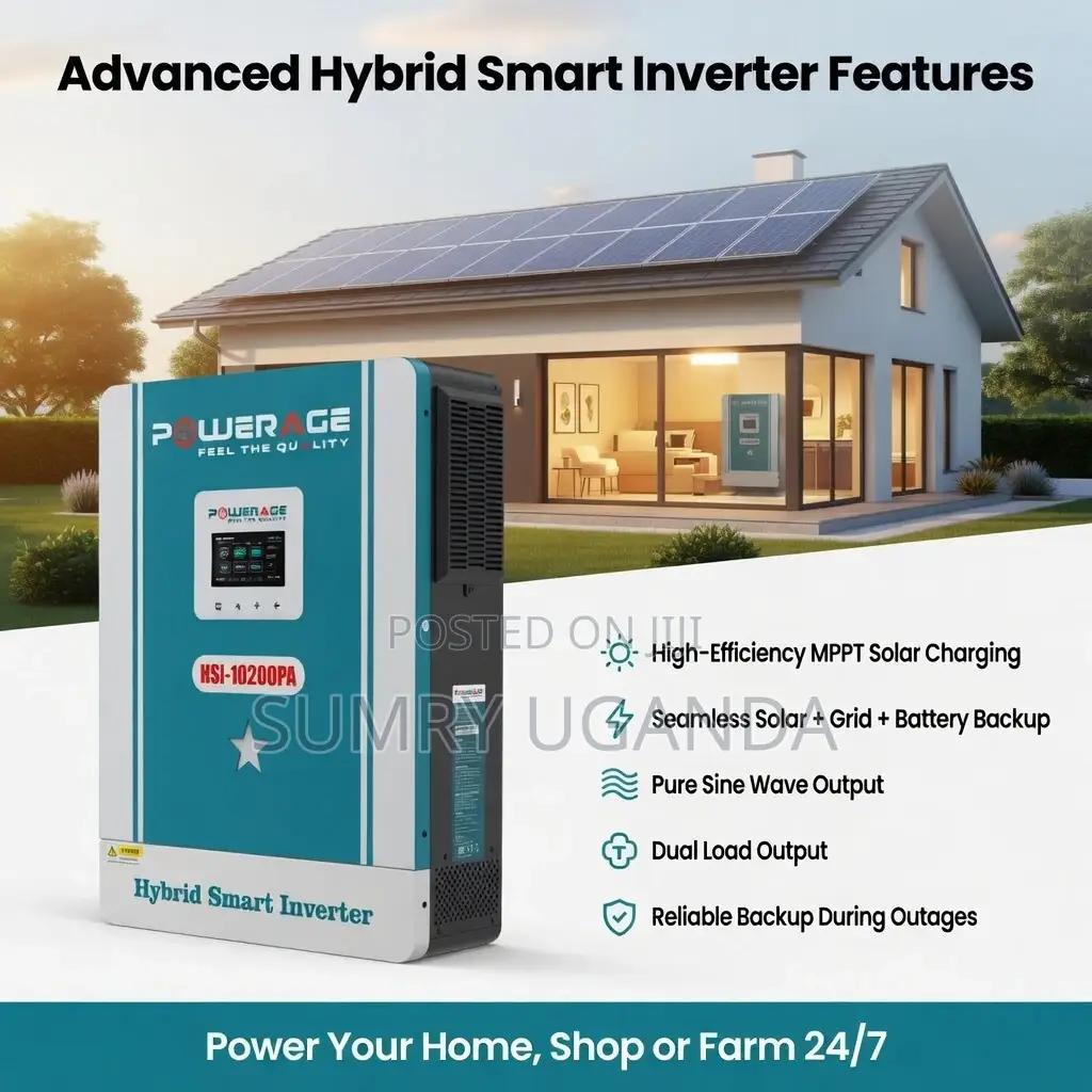 Powerage 10.2kw Hybrid Smart Inverter Hsi-10200pa (48v)