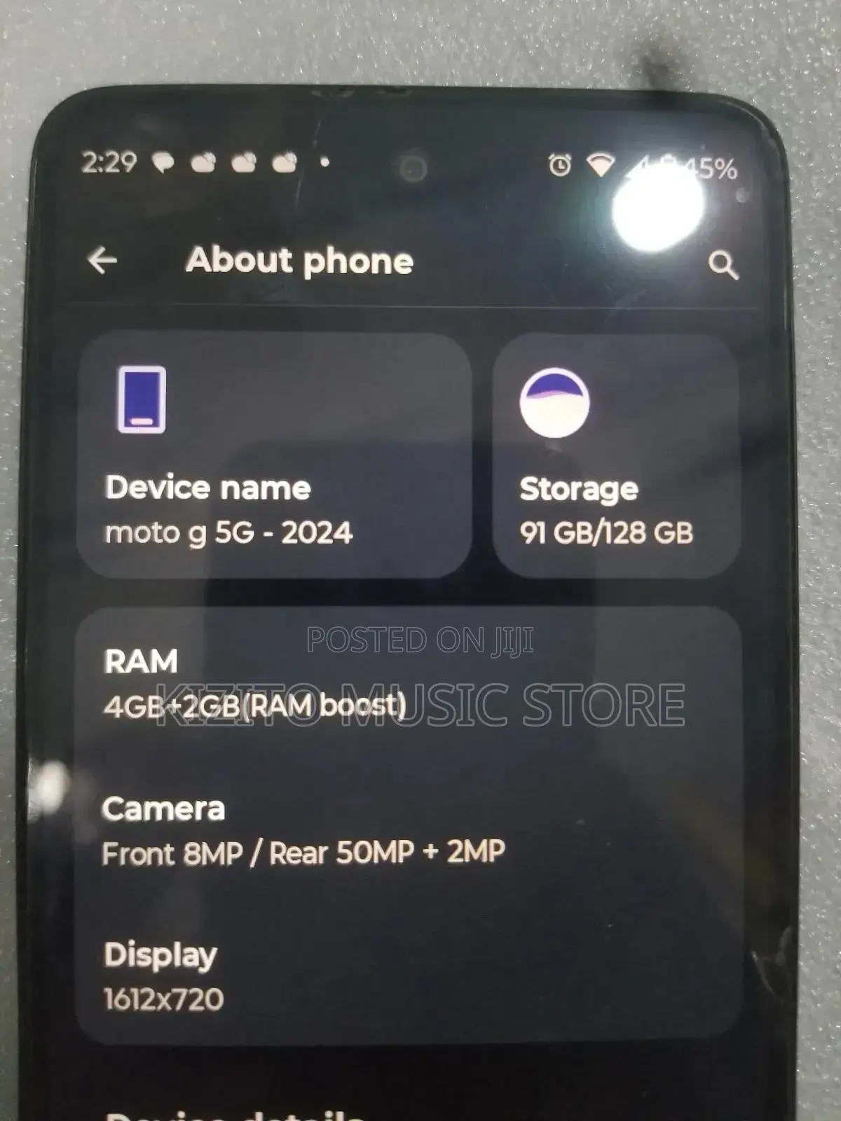 Motorola Moto G 5G 128 GB Gray
