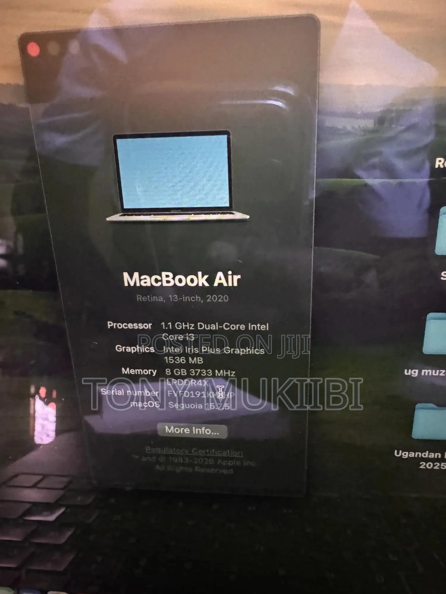 Laptop Apple MacBook Air 8GB Intel Core i5 SSD 256GB