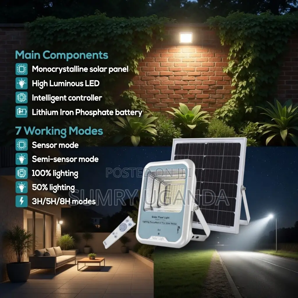 Solar Flood Light 100w/200w/300w Solar Security Light