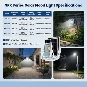 Solar Flood Light 100w/200w/300w Solar Security Light