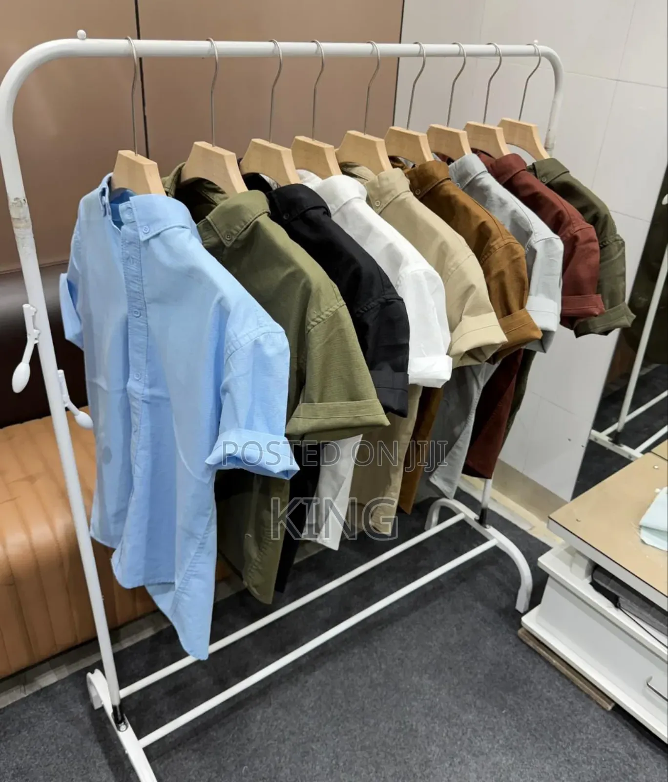 Casual Short Sleeve Linen Shirts. 9colors
