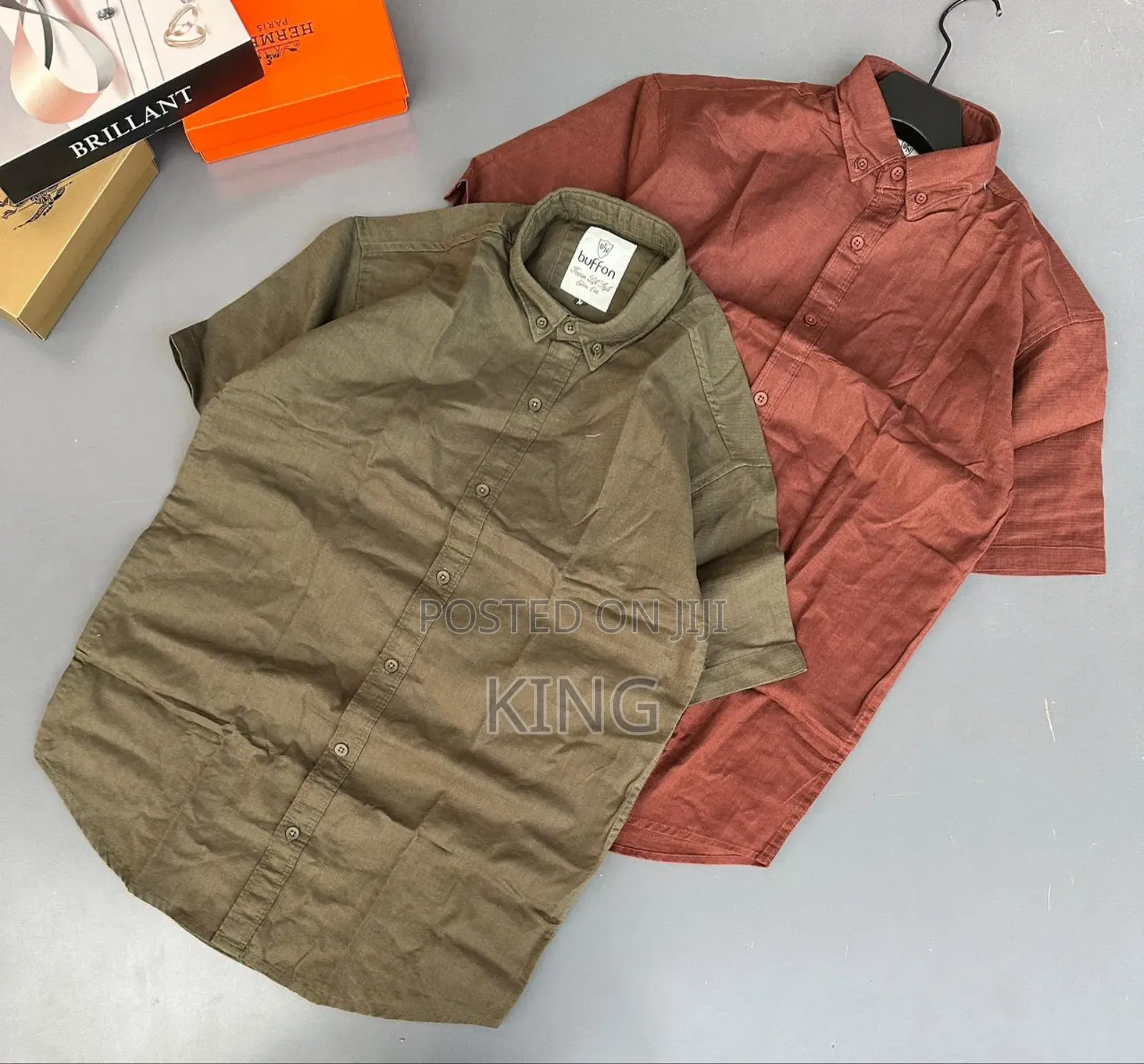 Casual Short Sleeve Linen Shirts. 9colors